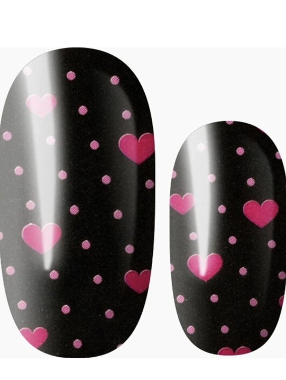 3 For 15 - LILY & FOX - LOVE BITES Nail Stickers Wraps Strips Valentine's Hearts